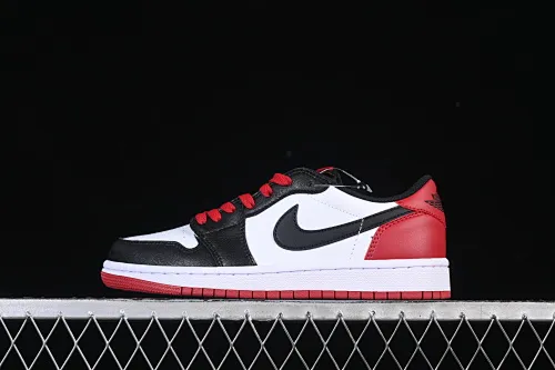 All categories Air Jordan Jordan series basketball shoes Air Jordan 1 Low Air Jordan 1 Low OG "Black Toe" AJ1 Joe 1 black toe low-top cultural casual sneakers CZ0790-106